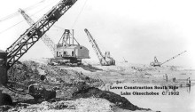 1932 Lake Okeechobee levee construction